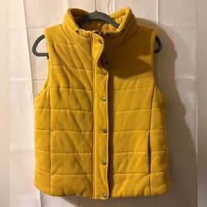 Staccato Yellow Zip and Button Up Vest - Size L